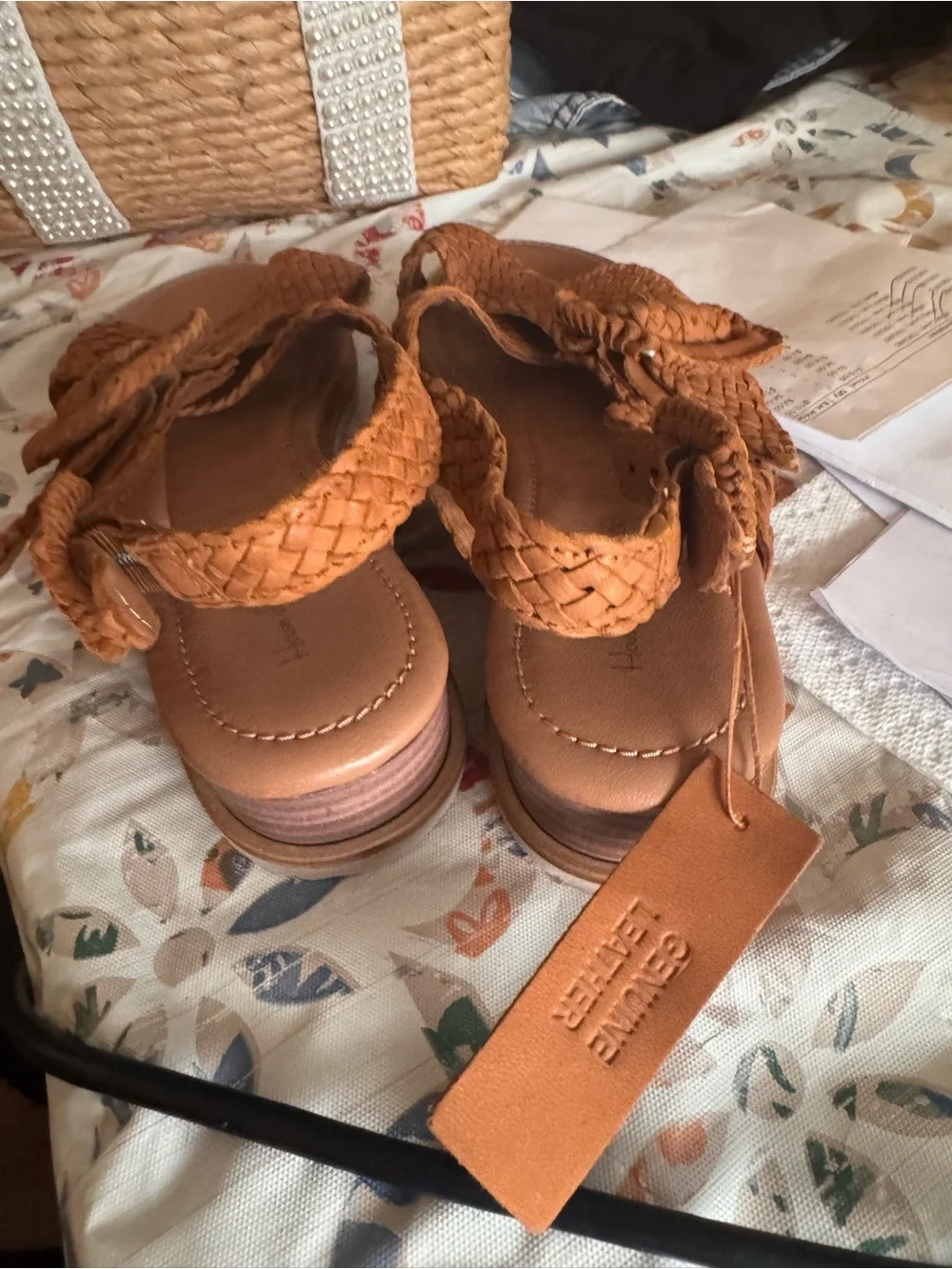 House of Harlow 1960 woven leather